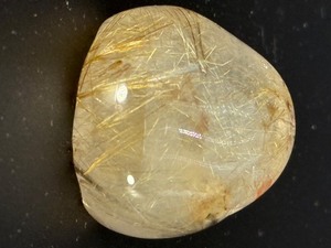 Stunning Natural Golden Rutilated Quartz Polished Specimen. (2.6 oz  75 g)