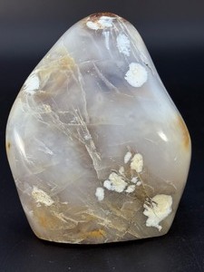 Stunning Polished Flower Agate Freeform  Natural Sakura Agate Specimen. (2 lb 5.1 oz  1 kg 52 g)