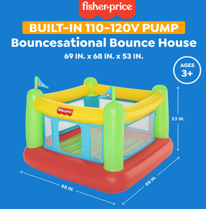 lot 54 image: Fisher-Price Indoor Bouncer with Built-in Pump