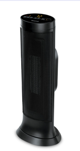 lot 221 image: Honeywell Slim Ceramic Tower Whole Room Heater in Black, HCE317B