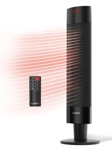 lot 228 image: Lasko CS27650 27 Ceramic Pedestal Space Heater with Remote Control