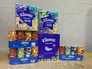 lot 305 image: LOT OF 6 Kleenex Facial Tissues