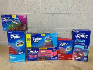 lot 313 image: LOT OF 6 Ziploc Bags