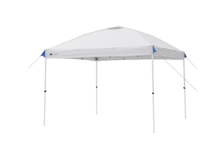 lot 240 image: Ozark Trail 10x10 Instant Pop Up Canopy Tent with Simple Push Setup � Straight Leg Pop-Up Tent for Tailgating, Camping & Events, White