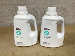 lot 113 image: LOT OF 2 Dealworthy Fresh Scent Liquid Laundry Detergent - 100oz