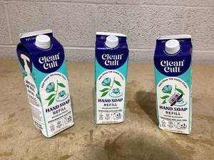 lot 121 image: LOT OF 3 Cleancult Liquid Hand Soap Refill - Water Blossom - Moisturizes Dry & Sensitive Skin - Made with Aloe Vera & Essential Oils - Eco Friendly - Paper-Based Packaging - 32 oz1 Pack