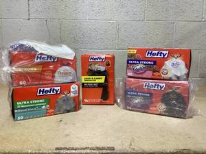 lot 164 image: LOT OF 5 Hefty Trash Bags
