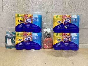 lot 169 image: LOT OF 6 Lysol & Clorox Merchandise