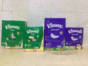 lot 170 image: LOT OF 4 Kleenex Facial Tissue