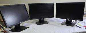 lot 78 image: DELL  Three 18.5 monitors wo cords