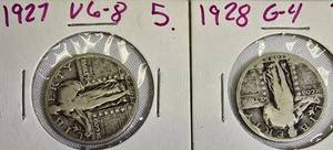 lot 36 image: Standing Liberty Quarters 1927- 1928