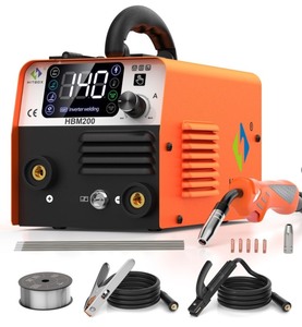 lot 33 image: HITBOX 140A Mig Welder Machine 110v 3 in 1 Flux Core WeldingLift TIGStick Gasless Wire Upgraded Handheld Welder Gun Welding Kit High-End Chip with IGBT Inverter LED Display