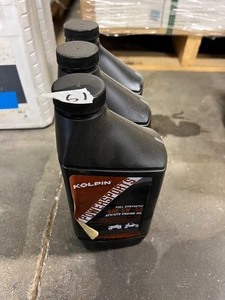 lot 61 image: 3 - Quart Jugs - Kolpin - Powersports Full synthetic SAE 5W-50 ATV UTV Engine Oil