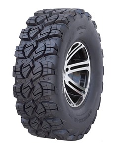 lot 48 image: Pair of Forerunner - AT27X9-14 UTV ATV tires - All Terrain