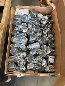 lot 50 image: Quantity 50  Sigma Engineered Solutions 150 -Watt EQ LED Gray 2 -Head Switch-Controlled Flood Light