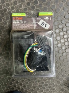 lot 59 image: Curt T-Connector Vehicle Wiring Harness for Factory Tow Package - 6-Way Round and 4-Flat Connectors
