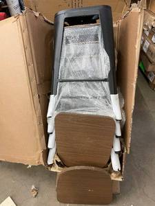 Wood/High Back Swivel Office Chairs - Matte Black, 26 in Seat Height (Lot of 4)