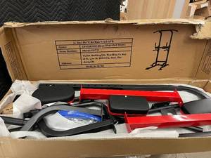 CN-02K0025-Black Power Tower Dip Station (Upgraded Model)