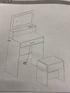 lot 15 image: TV Stand with Drawer & Display Shelf - Entertainment Console