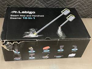lot 28 image: Labigo Steam Mop & Handheld Steamer KS-7833 1200W 350ml Tank 10-in-1
