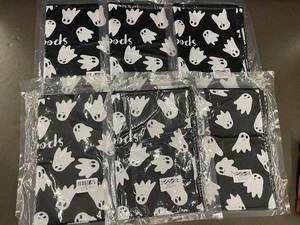 lot 32 image: Spooks Ghost Print TeaTowels- Black (Lot of 6)