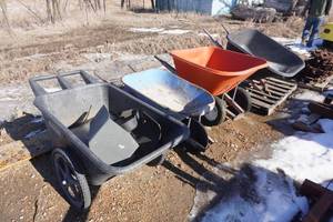 lot 50 image: Lot of 4 Wheel Barrels