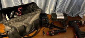 lot 49 image: Craftsman 18V DrillDriver Kit - 38 in Chuck, Charger, LED Light, Carry Bag