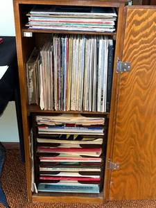 lot 72 image: Vintage Vinyl LPs & Piano Sheet Music Collection - cabinet not inc