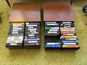 lot 128 image: Video Cassette Storage Units Inc Contents