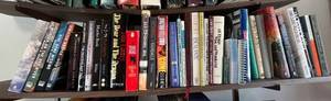 lot 170 image: Assorted Mystery & Thriller Books on Shelf - Vintage & Modern Titles