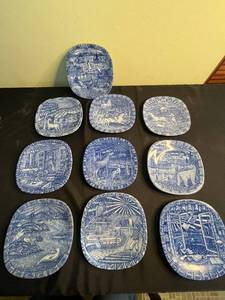 lot 185 image: Rrstrand Sweden Blue & White Collector Plates - Limited Edition 1970s (Lot of 10)
