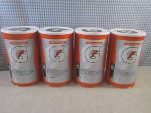 lot 48 image: (C-2) 4 Large Containers of Gatorad...