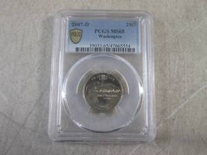 lot 119 image: (CNTR) Graded 2007-D Washington Sta...