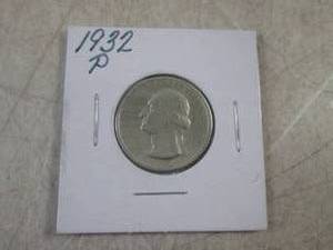 lot 123 image: (CNTR) 1932-P Quarter - 90% Silver...