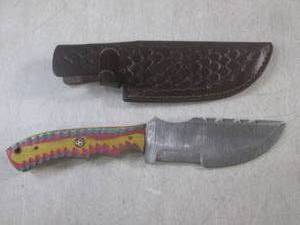lot 127 image: (CNTR) Hand Crafted 10.5 Damascus ...