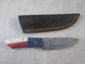 lot 130 image: (CNTR) Hand Crafted 8 Damascus Ste...
