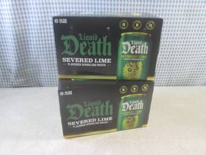 lot 142 image: (B-1) 2 - 6-Packs of Liquid Death S...