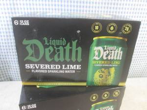 lot 143 image: (B-1) 2 - 6-Packs of Liquid Death S...