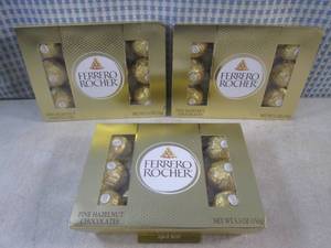 lot 171 image: (B-2) 3 Packages of Ferrero Rocher ...