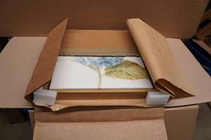 lot 27 image: Framed Canvas Wall Art - 16x16