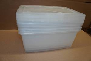 lot 30 image: Clear Storage Bins