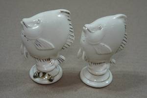 lot 170 image: Vintage Salt & Pepper Shaker Set - Fish