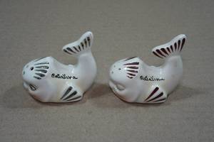 lot 173 image: Vintage Salt & Pepper Shaker Set - Fish