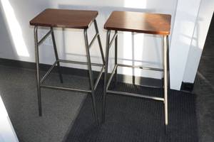 lot 247 image: 2 Bar Height Stools