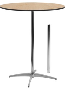lot 46 image: 36 Round Bar Height Cocktail Table