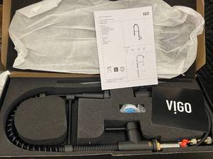 VIGO  Pull-Down Spray Kitchen Faucet - Black Finish (Includes Milwaukee Packout Case)
