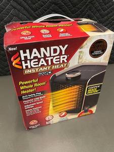 Handy Heater Instant Heat Pro Portable Space Heater 1500W Copper Infused Ceramic