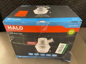 Halo LED Outdoor Security Area Light - Dusk to Dawn, 4000 Lumens, 4000K