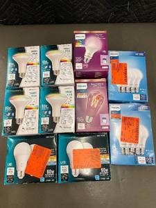Philips Hue BR30 LED Bulbs 65W Replacement 650 Lumens & Ecosmart BR30 LED Bulbs - Assorted Pack