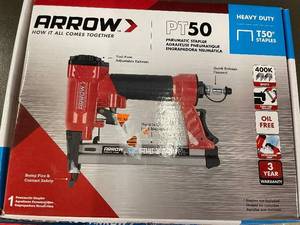 Arrow PT50 Pneumatic Stapler With DS13 Staples (2 Boxes)